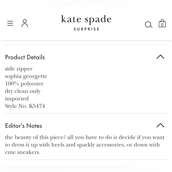 Kate Spade Ribbon Print Black/Pink/Red Midi Dress Size 4 - Picture 9 of 10